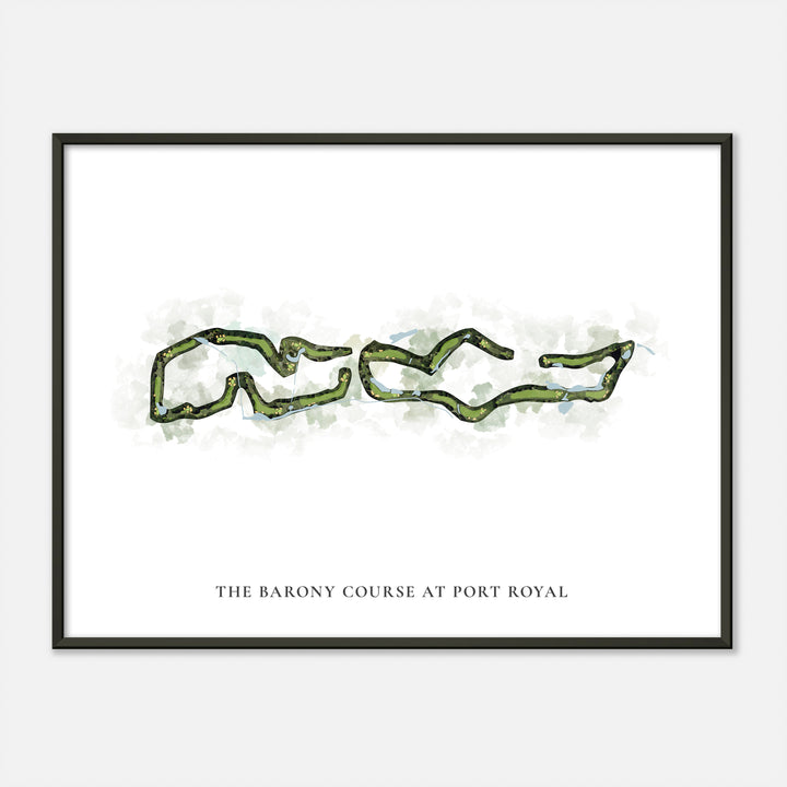 Print of The Barony Course At Port Royal Classic Map