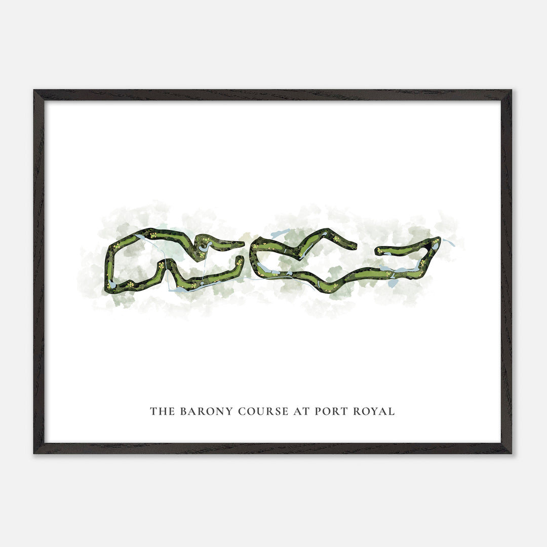 Print of The Barony Course At Port Royal Classic Map