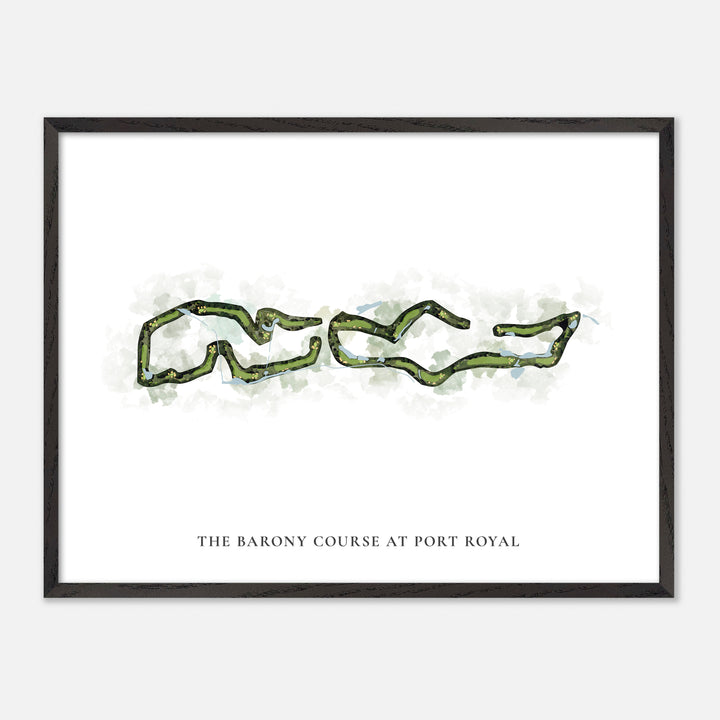 Print of The Barony Course At Port Royal Classic Map