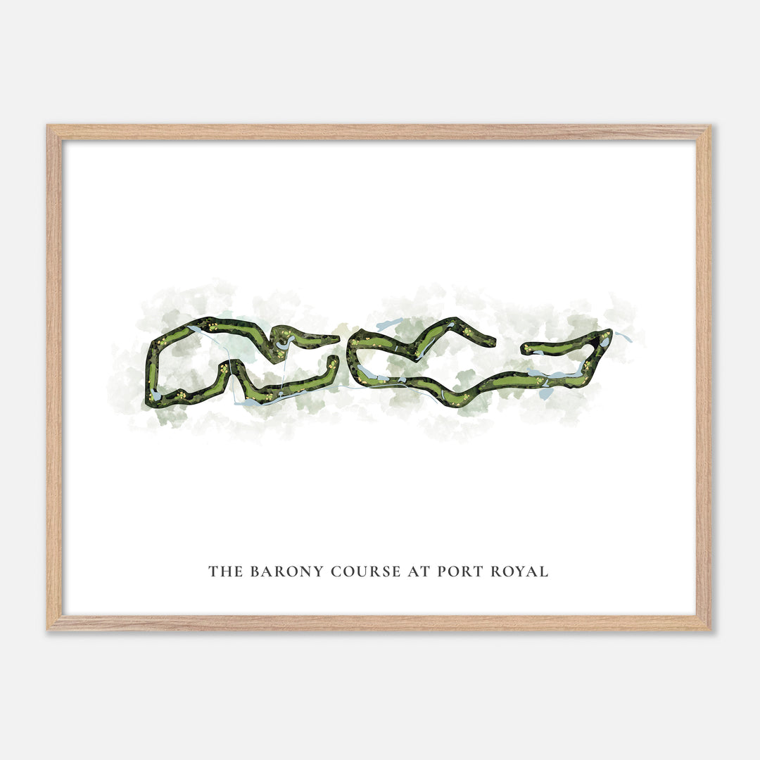 Print of The Barony Course At Port Royal Classic Map