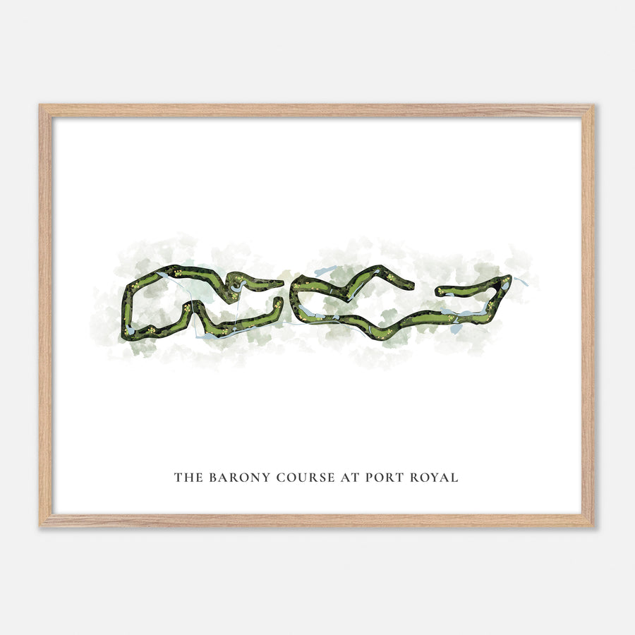 Print of The Barony Course At Port Royal Classic Map