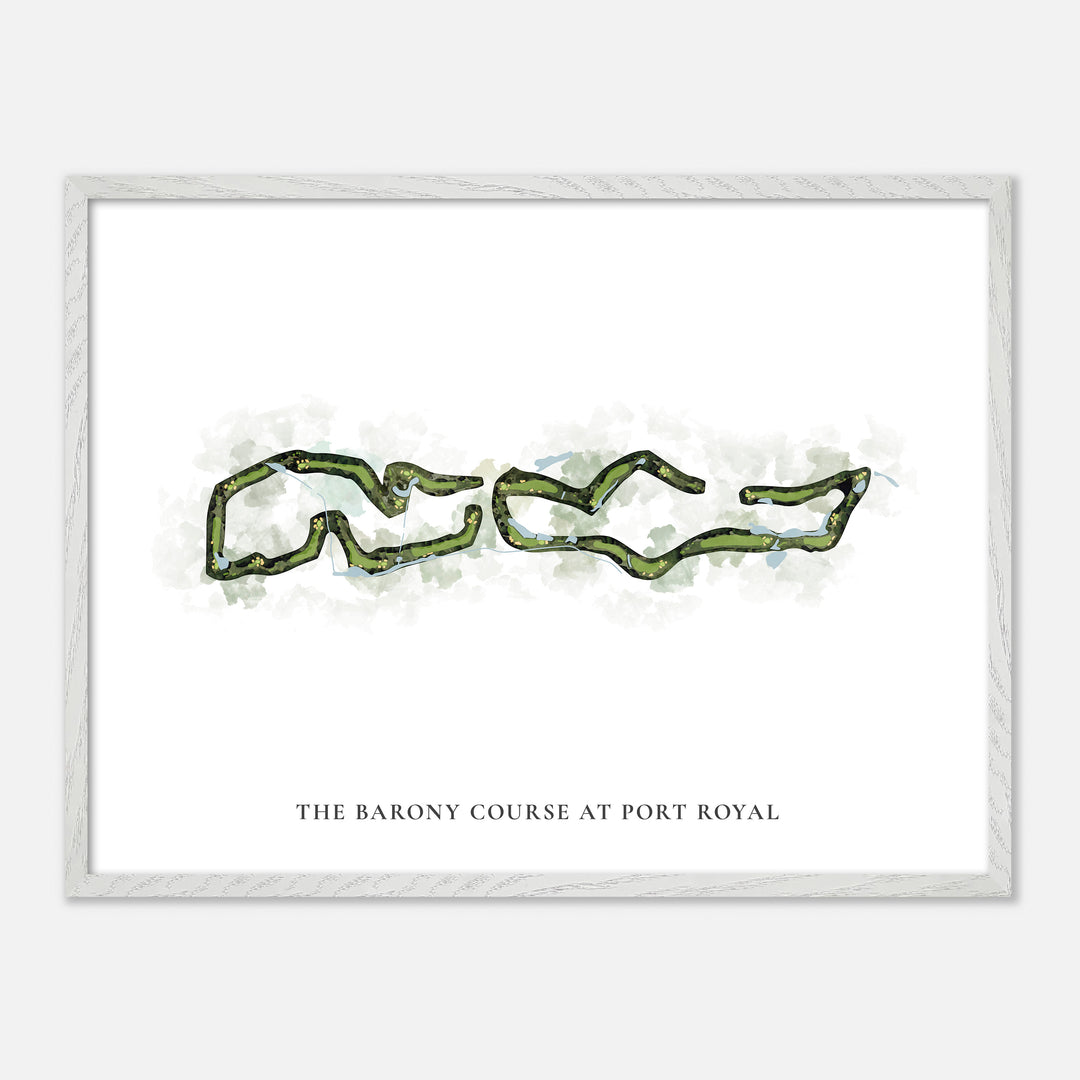Print of The Barony Course At Port Royal Classic Map