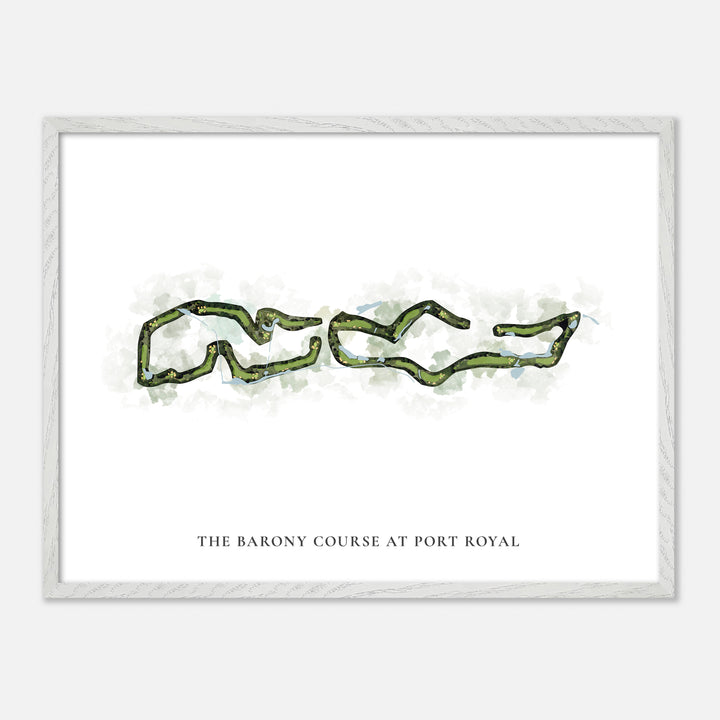 Print of The Barony Course At Port Royal Classic Map