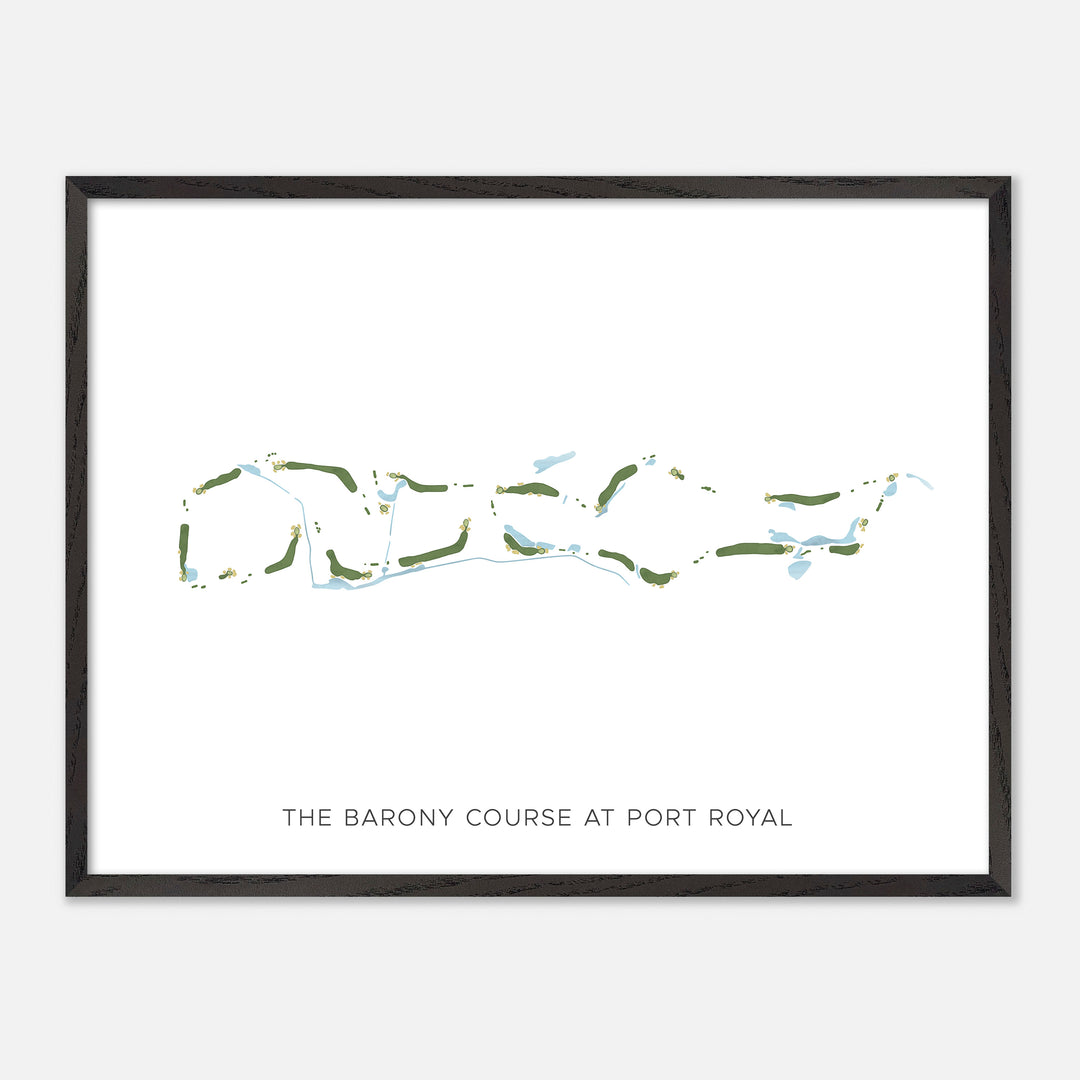 Print of The Barony Course At Port Royal Modern Map