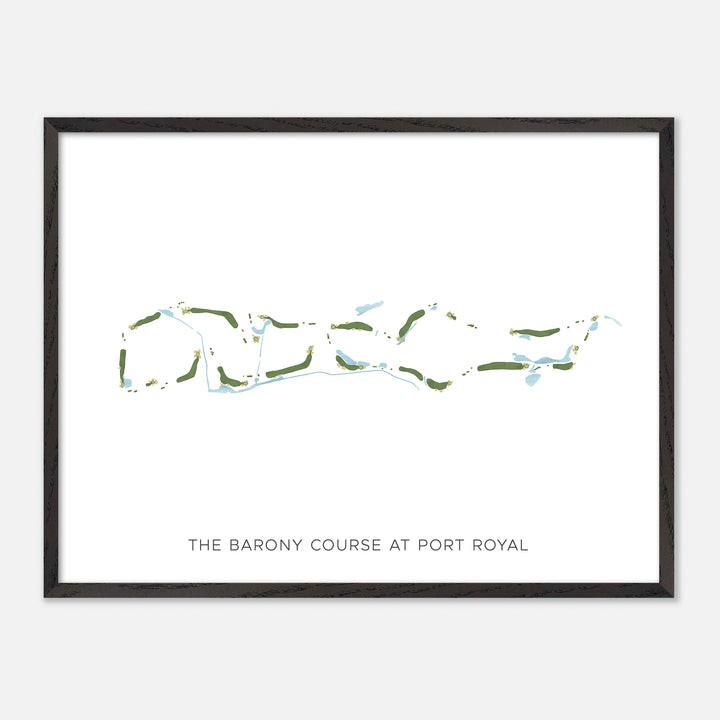 Print of The Barony Course At Port Royal Modern Map