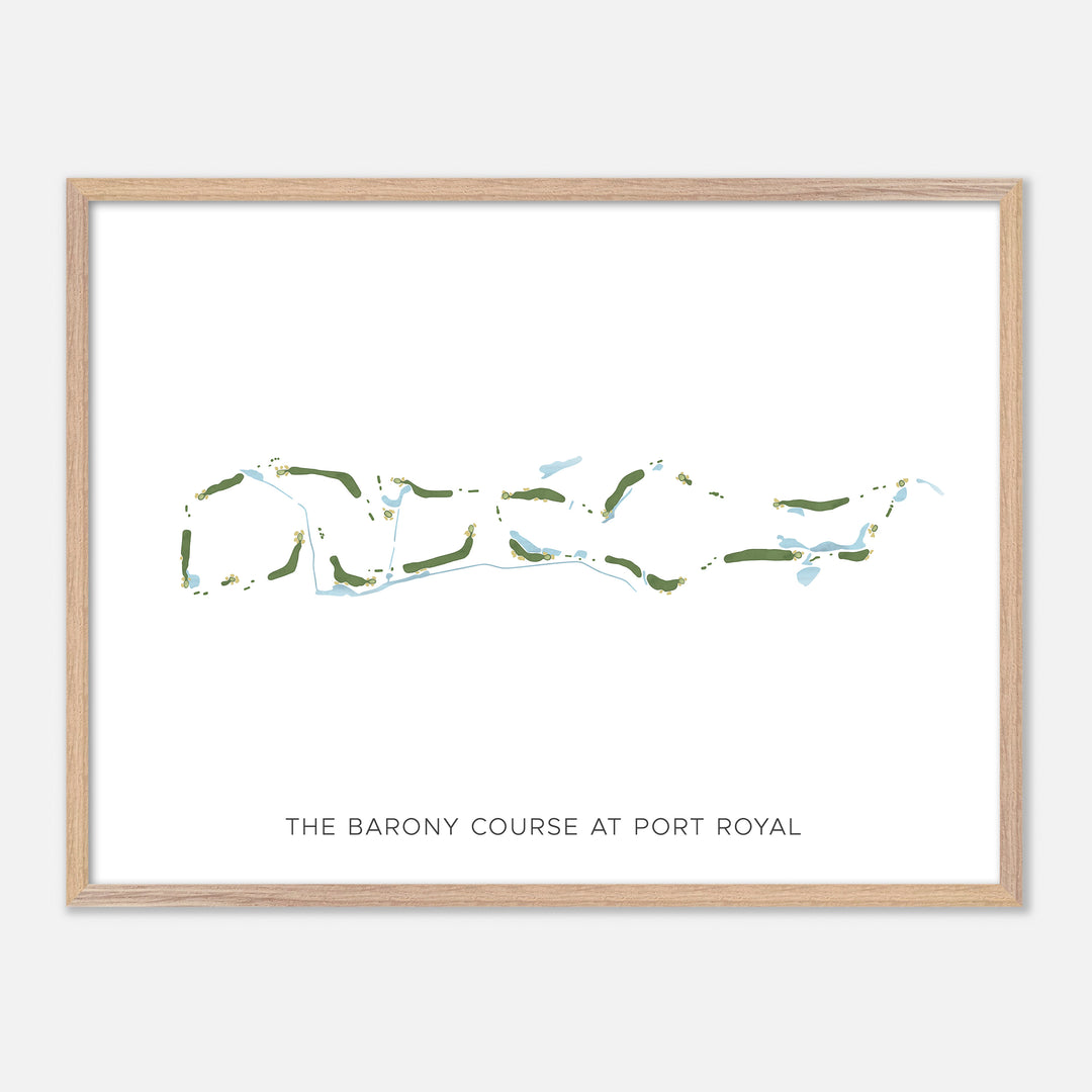 Print of The Barony Course At Port Royal Modern Map