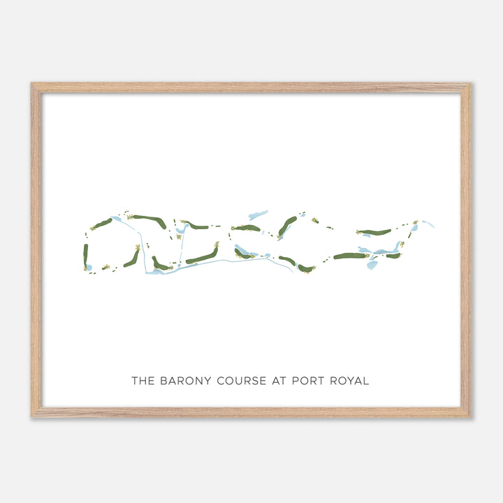 Print of The Barony Course At Port Royal Modern Map