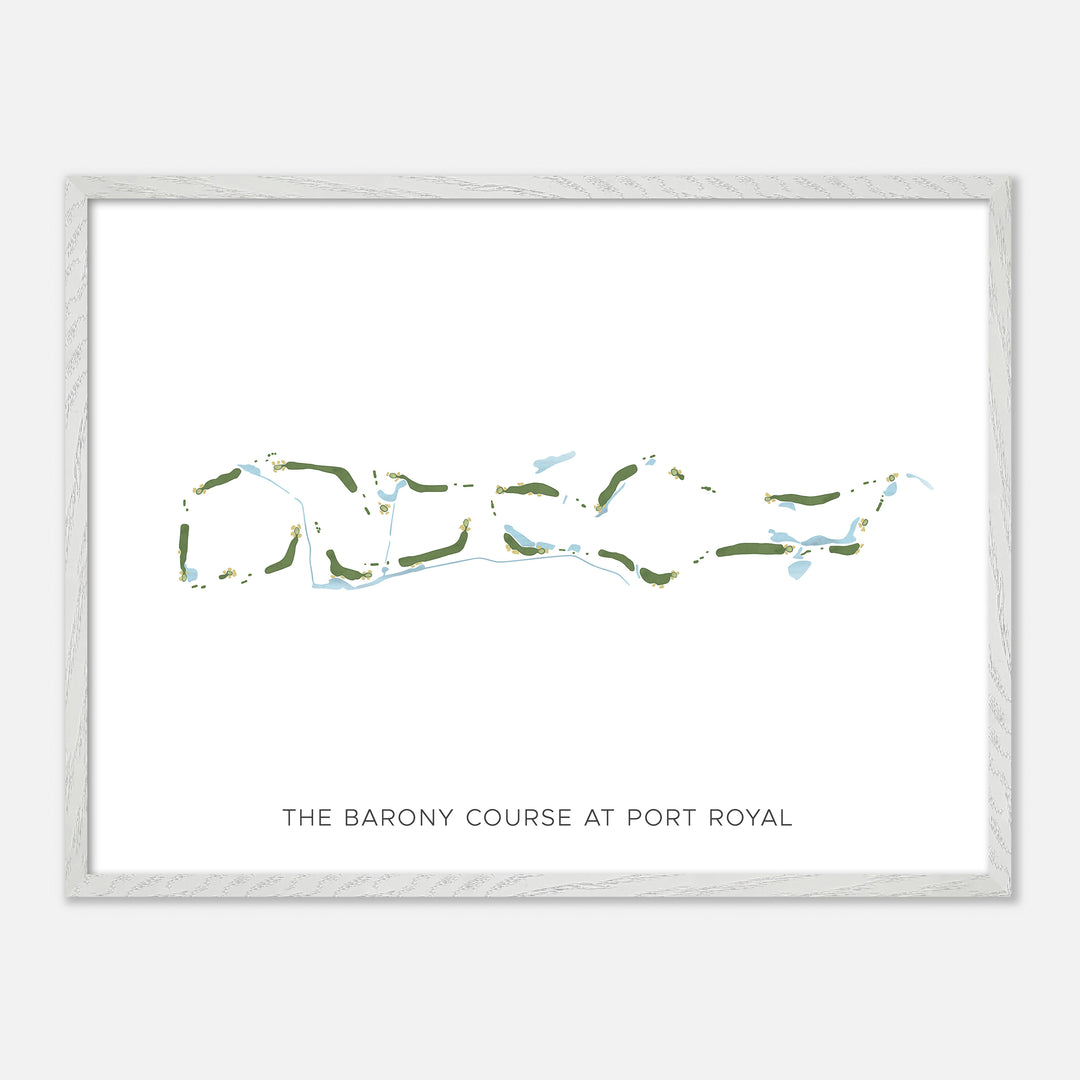 Print of The Barony Course At Port Royal Modern Map