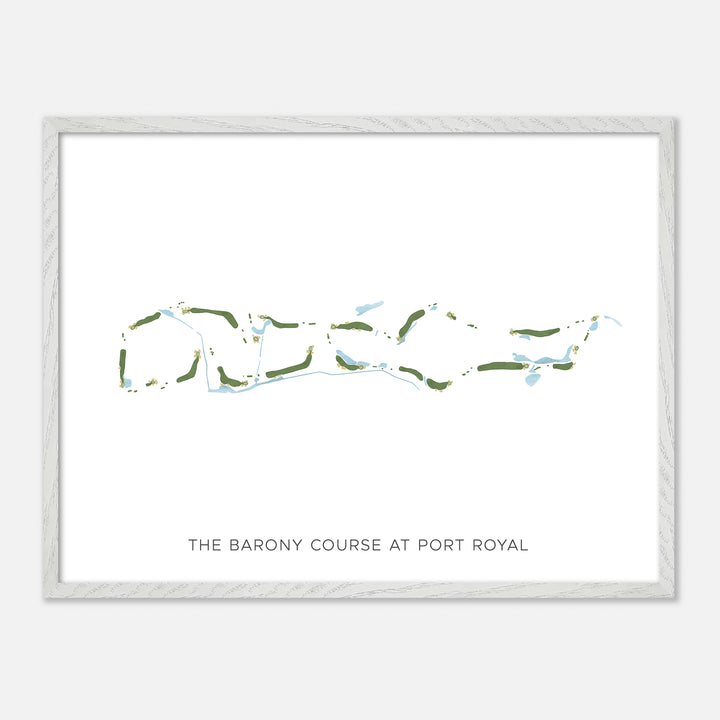 Print of The Barony Course At Port Royal Modern Map