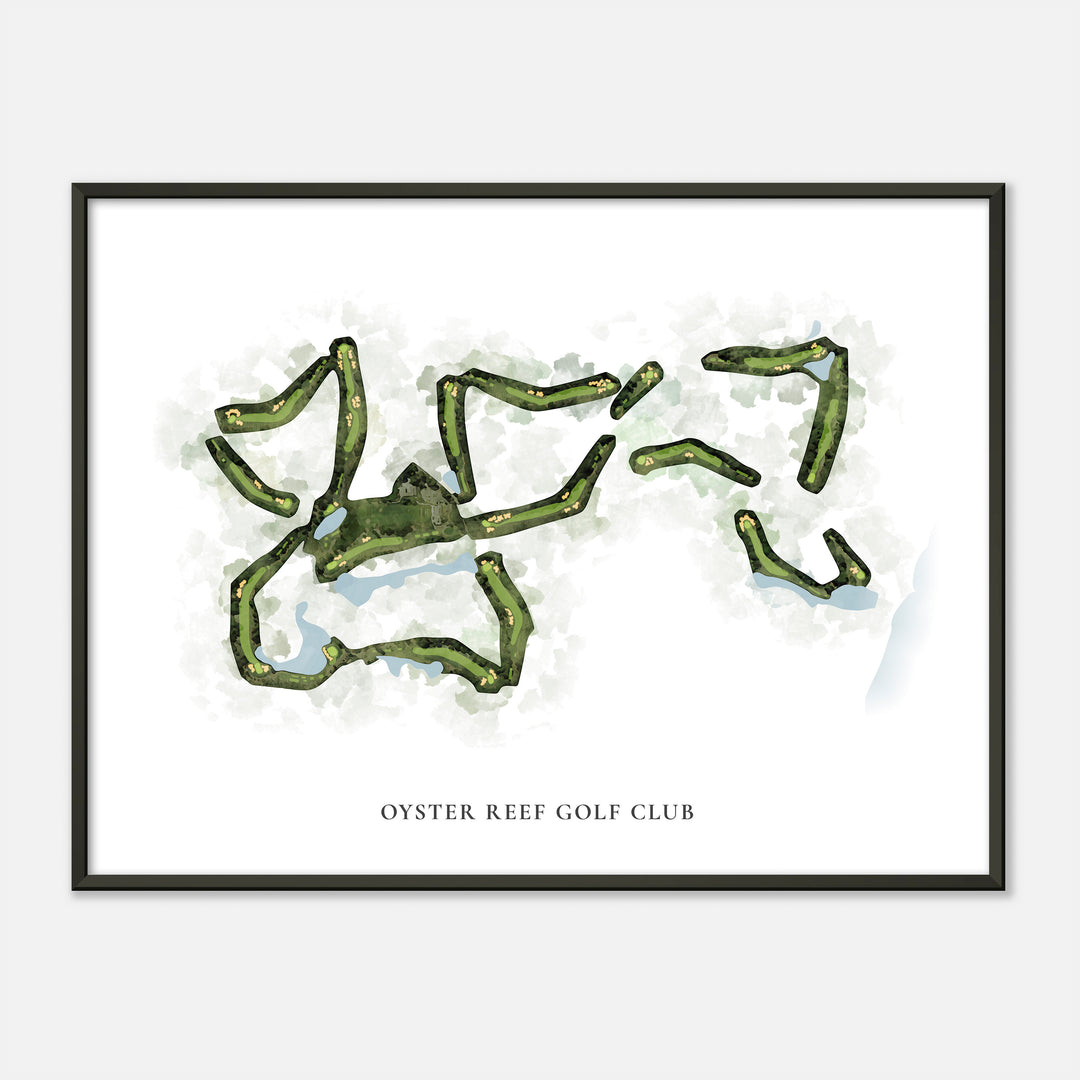 Print of Oyster Reef Golf Club Classic Map
