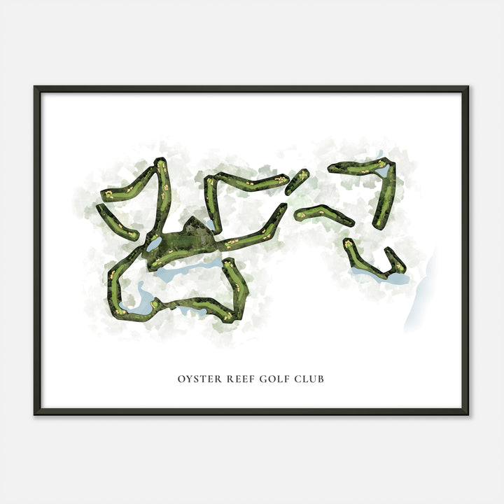 Print of Oyster Reef Golf Club Classic Map