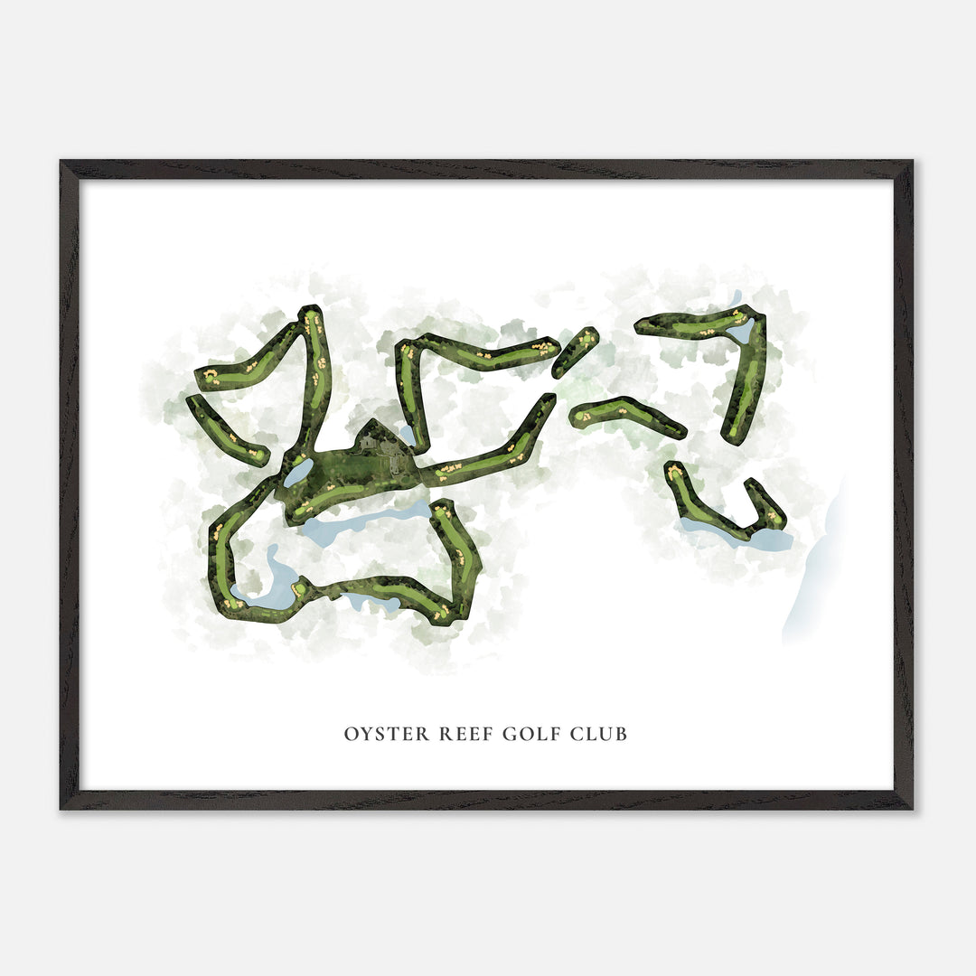 Print of Oyster Reef Golf Club Classic Map