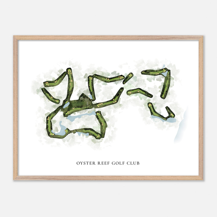Print of Oyster Reef Golf Club Classic Map