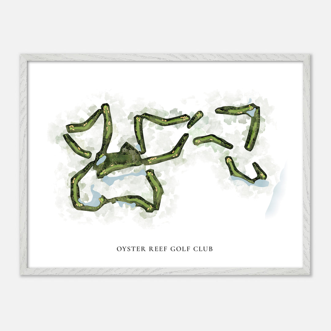 Print of Oyster Reef Golf Club Classic Map