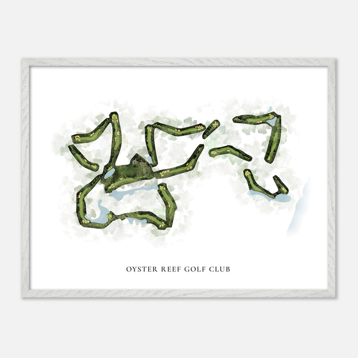 Print of Oyster Reef Golf Club Classic Map