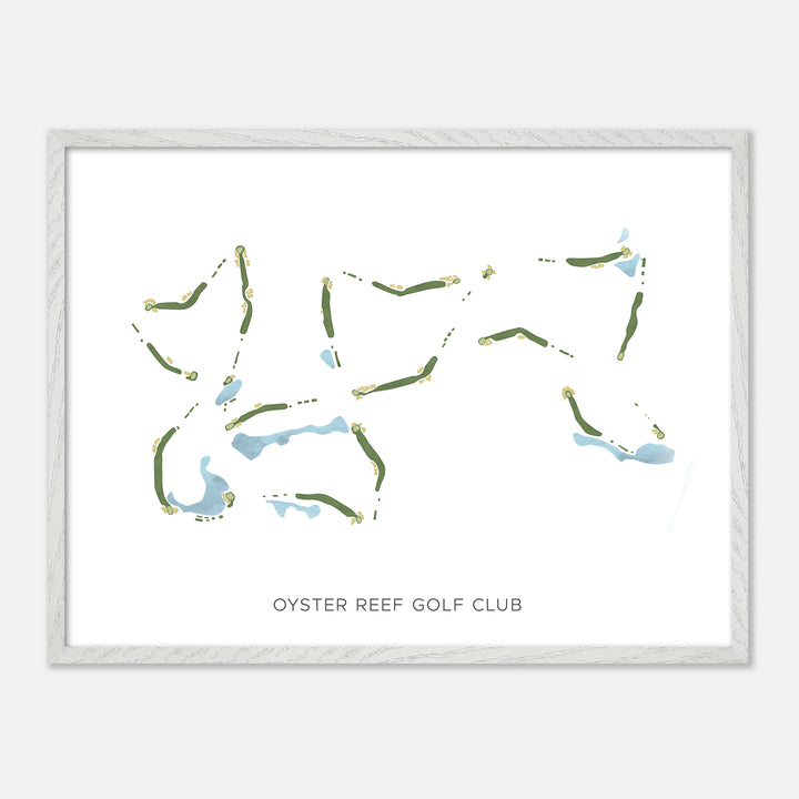 Print of Oyster Reef Golf Club Modern Map