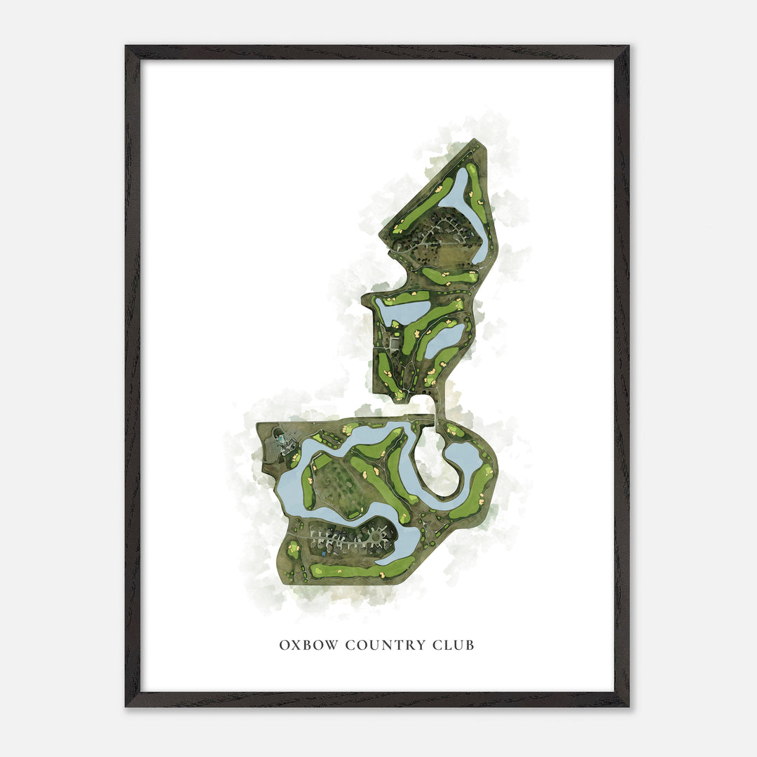 Print of Oxbow Country Club Classic Map