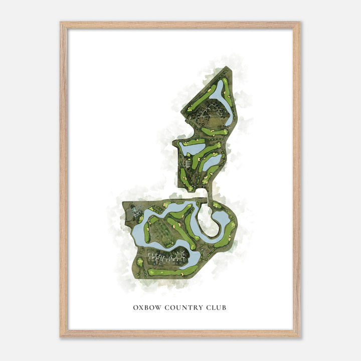 Print of Oxbow Country Club Classic Map