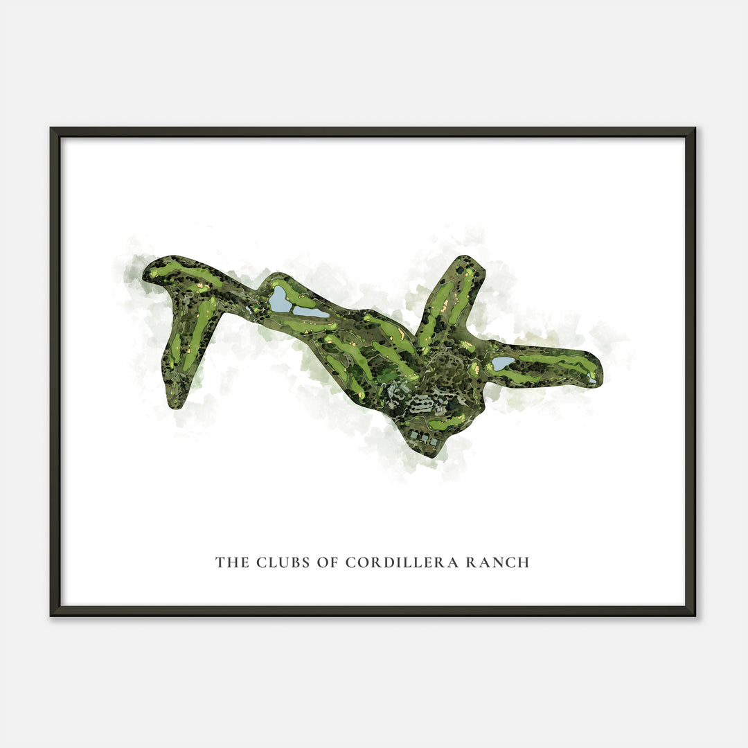 Print of The Clubs Of Cordillera Ranch Classic Map