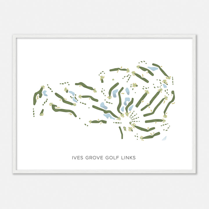 Print of Ives Grove Golf Links Modern Map