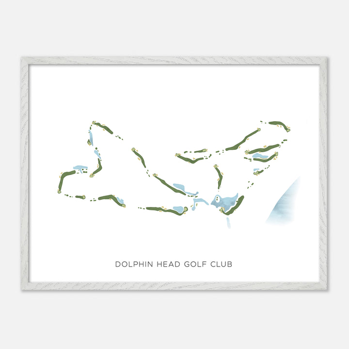 Print of Dolphin Head Golf Club Modern Map