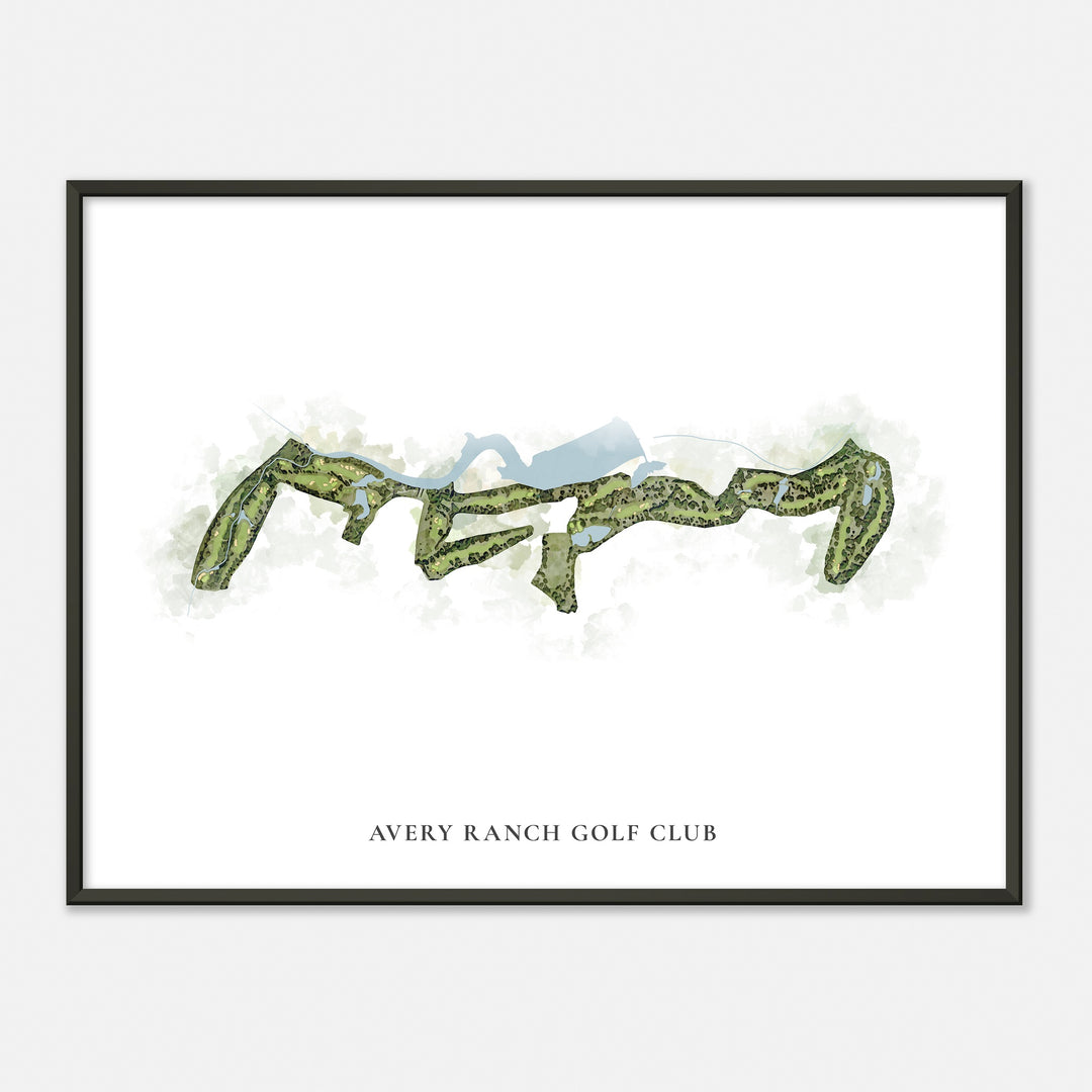 Print of Avery Ranch Golf Club Classic Map
