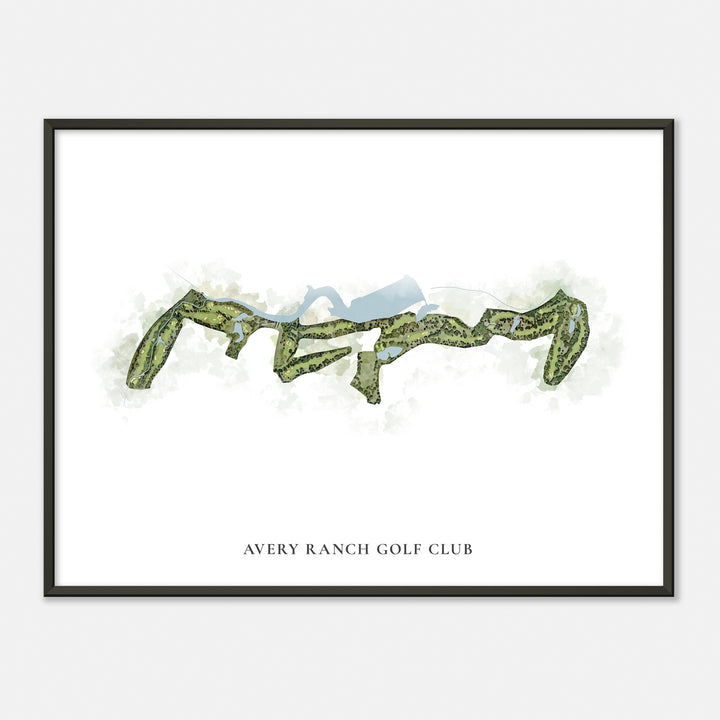Print of Avery Ranch Golf Club Classic Map