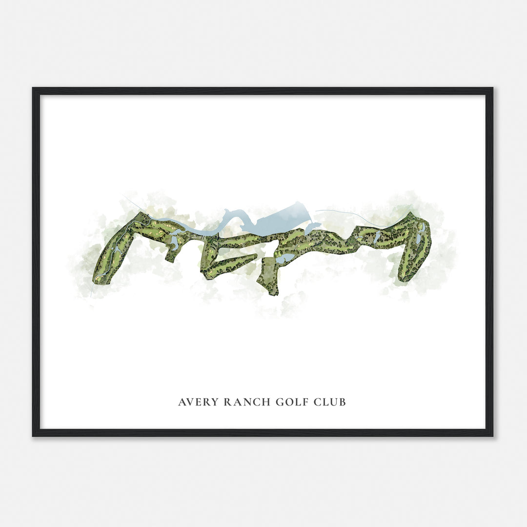 Print of Avery Ranch Golf Club Classic Map