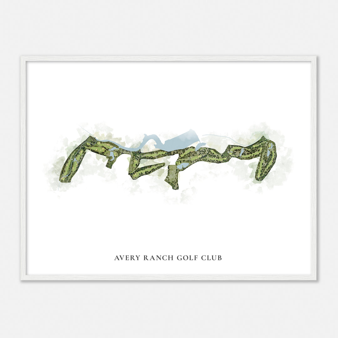 Print of Avery Ranch Golf Club Classic Map