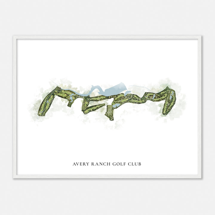 Print of Avery Ranch Golf Club Classic Map