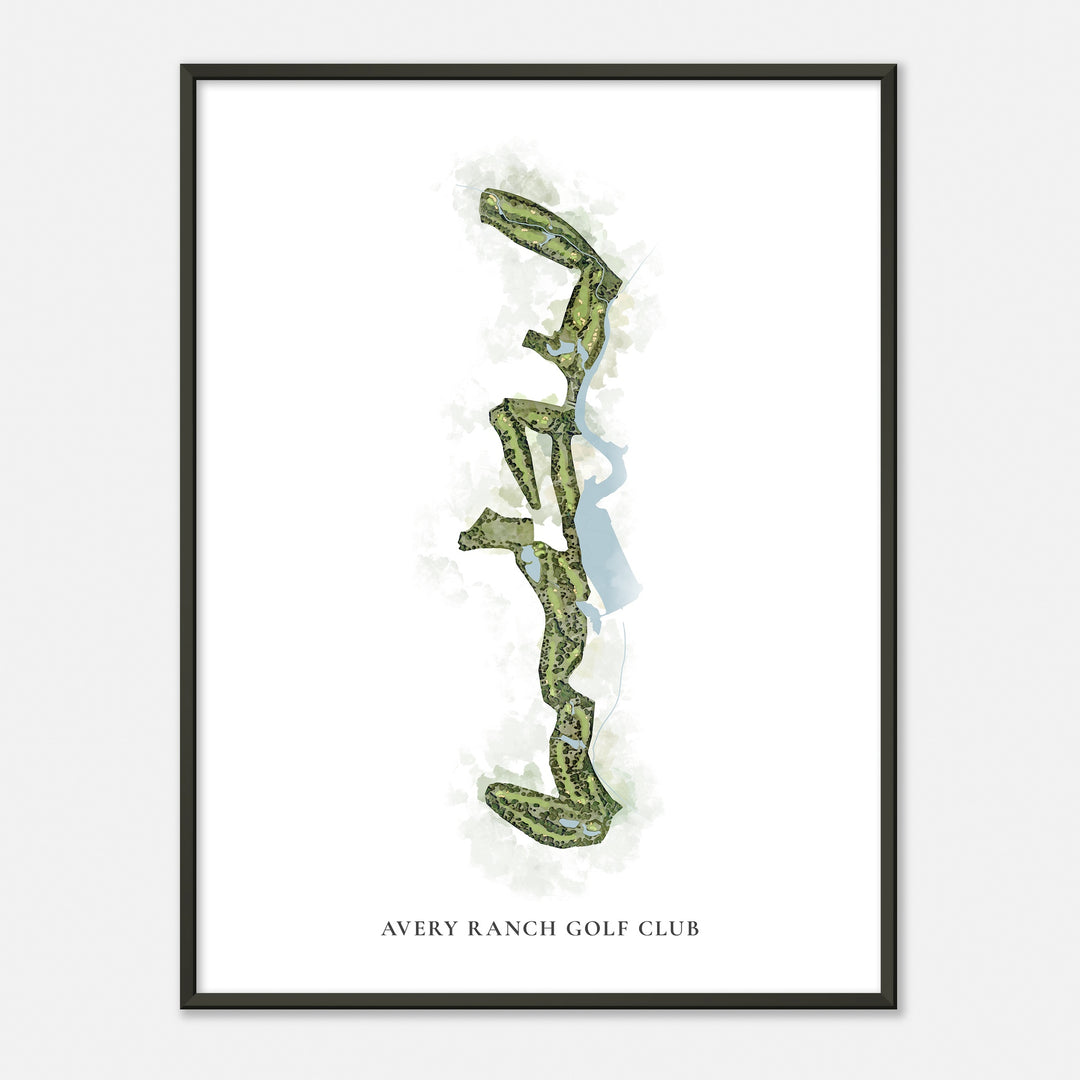 Print of Avery Ranch Golf Club Classic Map