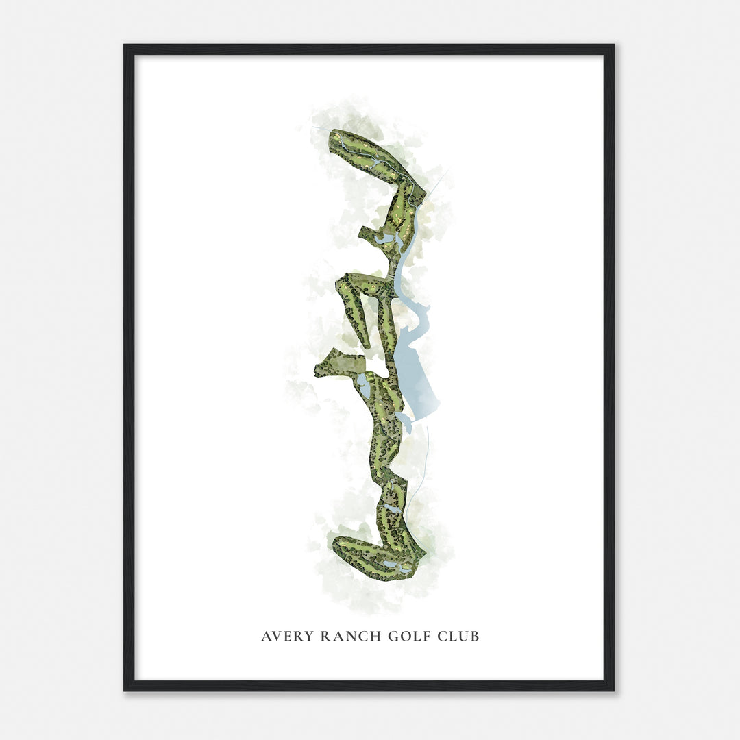 Print of Avery Ranch Golf Club Classic Map