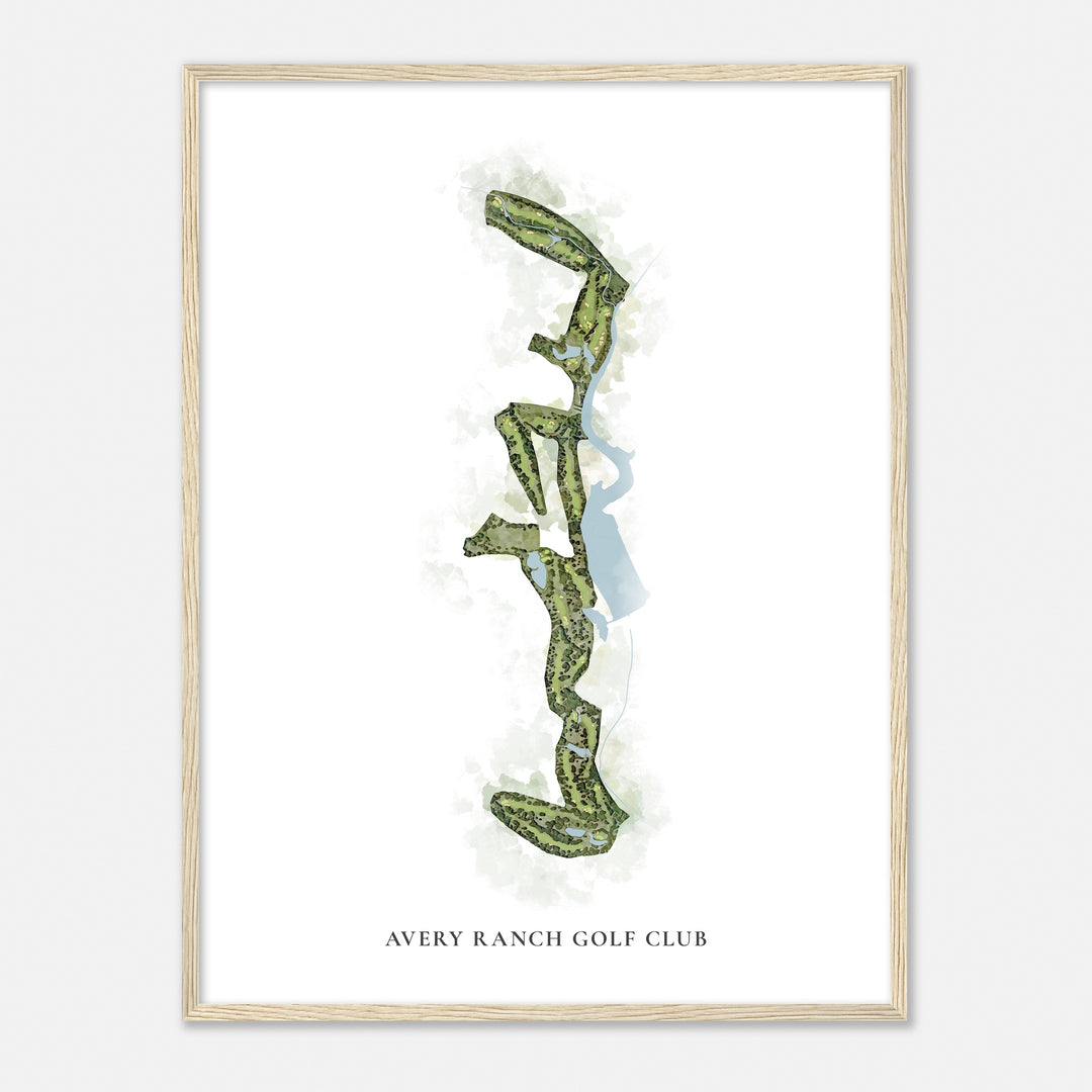 Print of Avery Ranch Golf Club Classic Map