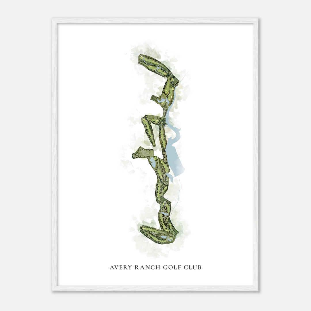 Print of Avery Ranch Golf Club Classic Map