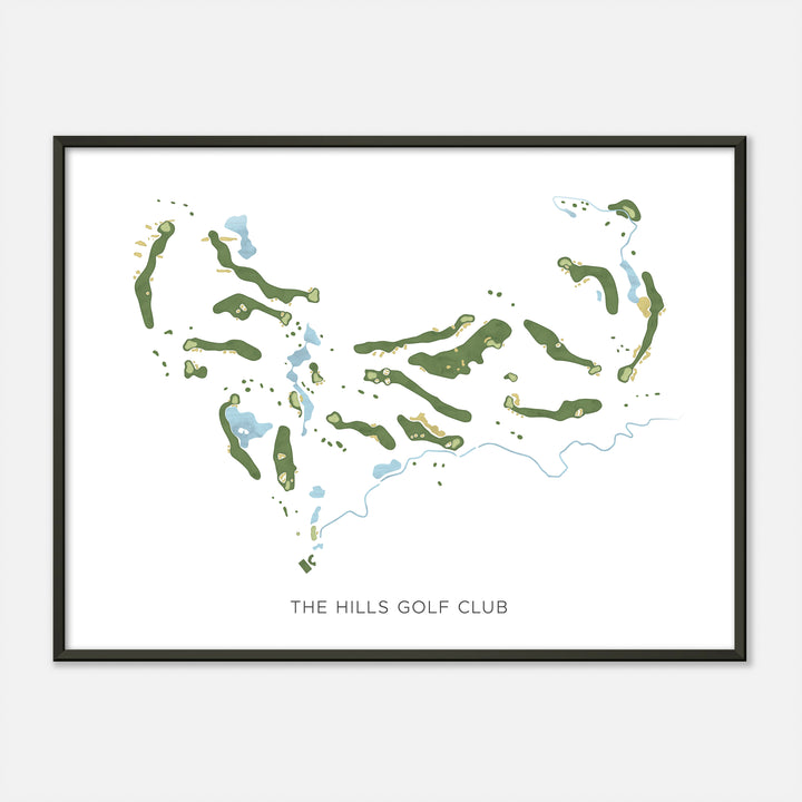 Print of The Hills Golf Club Modern Map