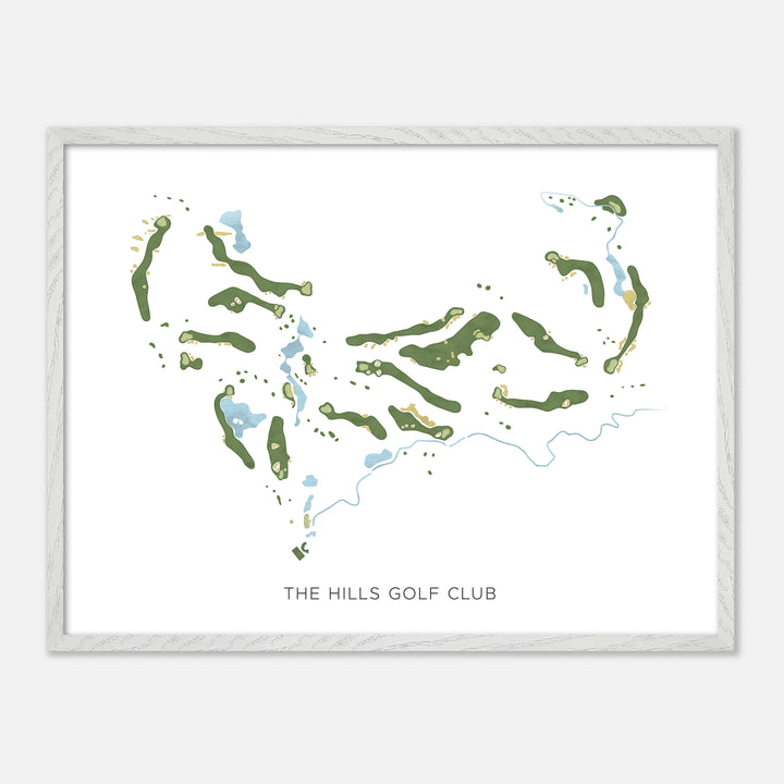 Print of The Hills Golf Club Modern Map