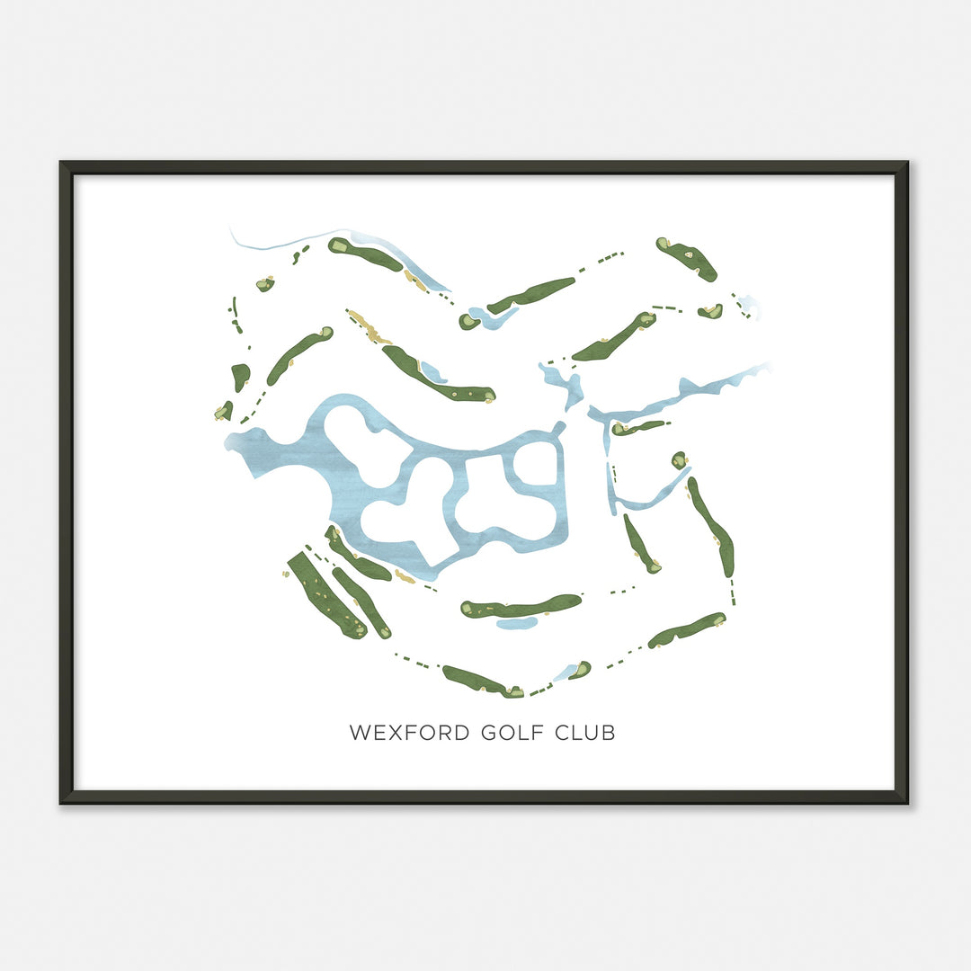 Print of Wexford Golf Club Modern Map