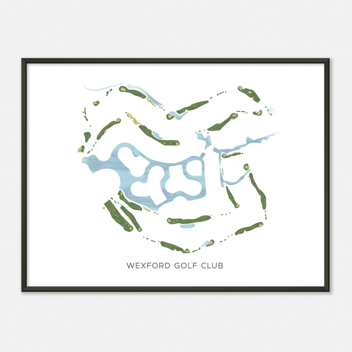 Print of Wexford Golf Club Modern Map