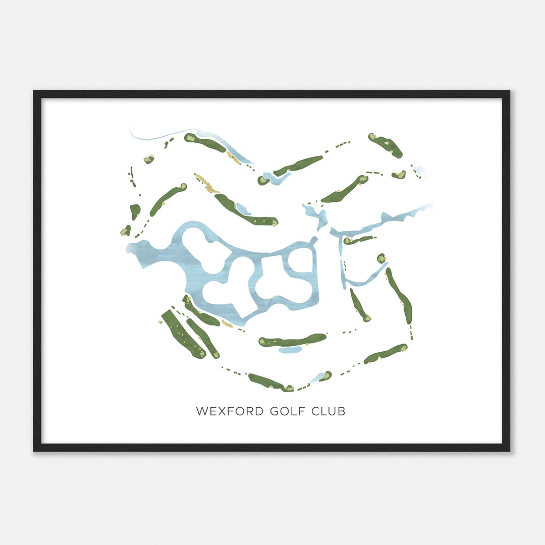 Print of Wexford Golf Club Modern Map