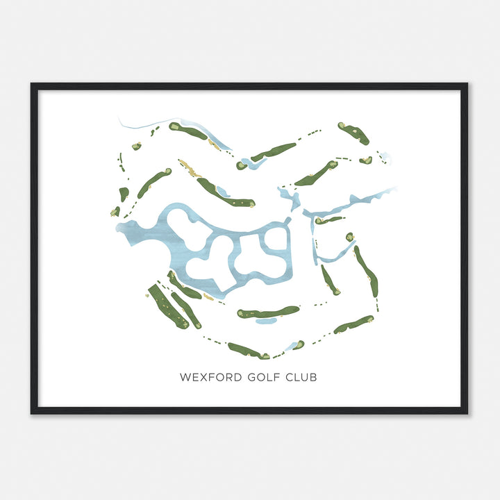 Print of Wexford Golf Club Modern Map
