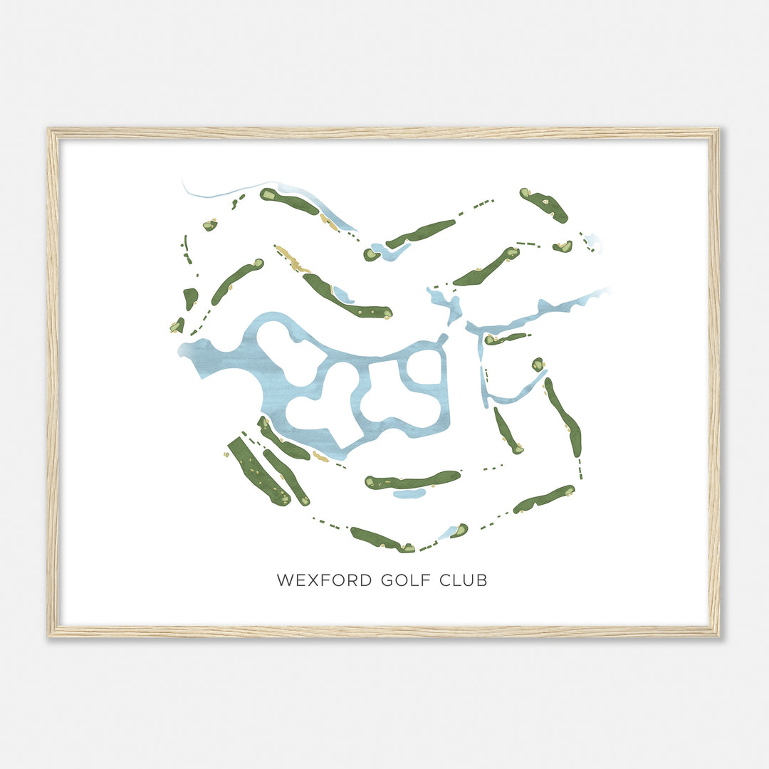 Print of Wexford Golf Club Modern Map