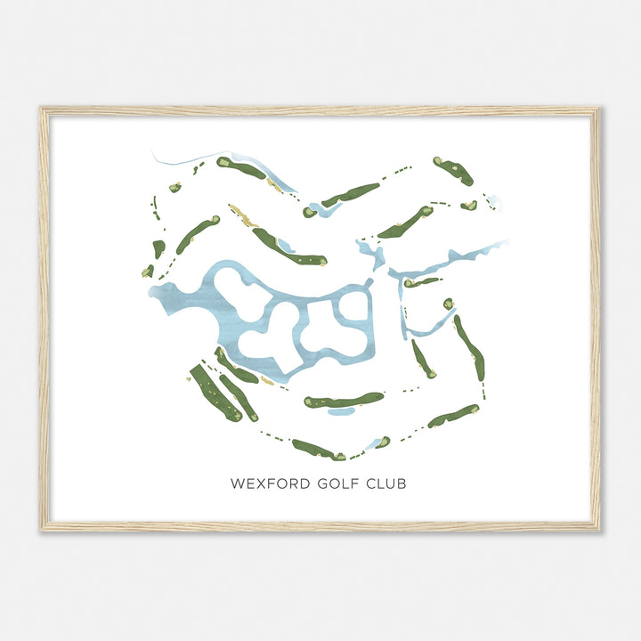 Print of Wexford Golf Club Modern Map