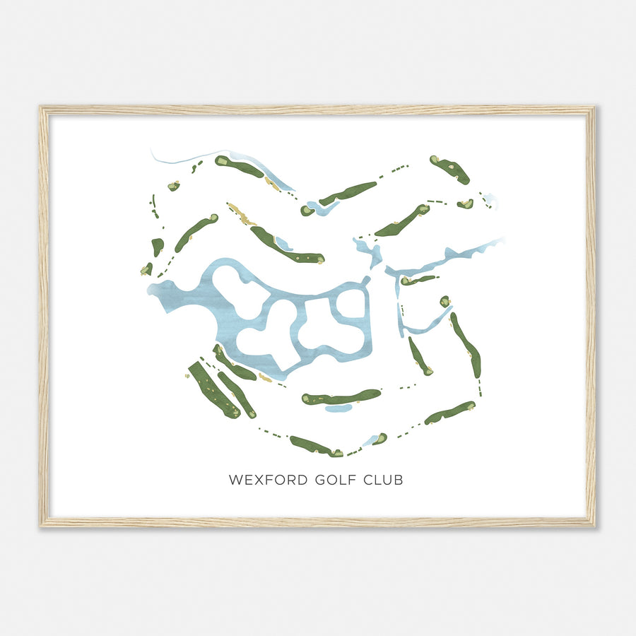 Print of Wexford Golf Club Modern Map