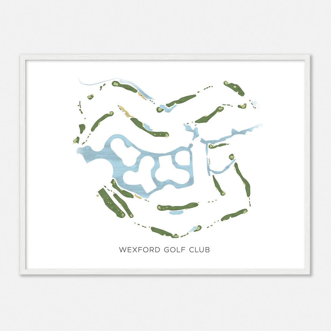 Print of Wexford Golf Club Modern Map