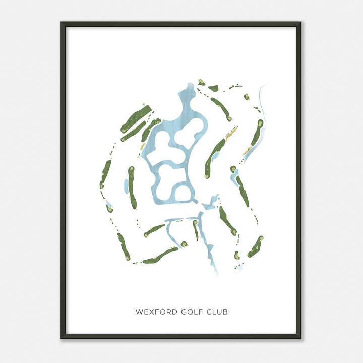 Print of Wexford Golf Club Modern Map