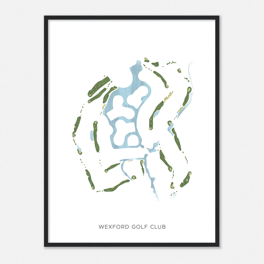 Print of Wexford Golf Club Modern Map