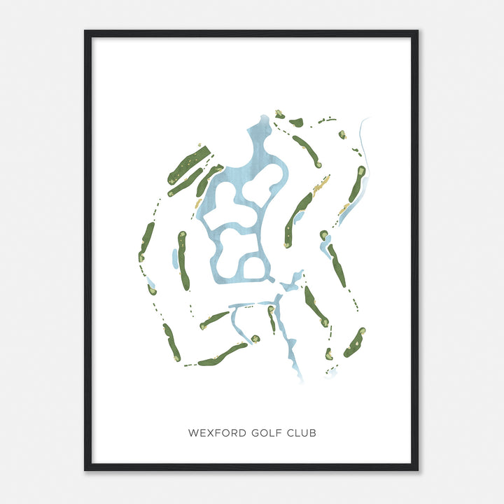 Print of Wexford Golf Club Modern Map