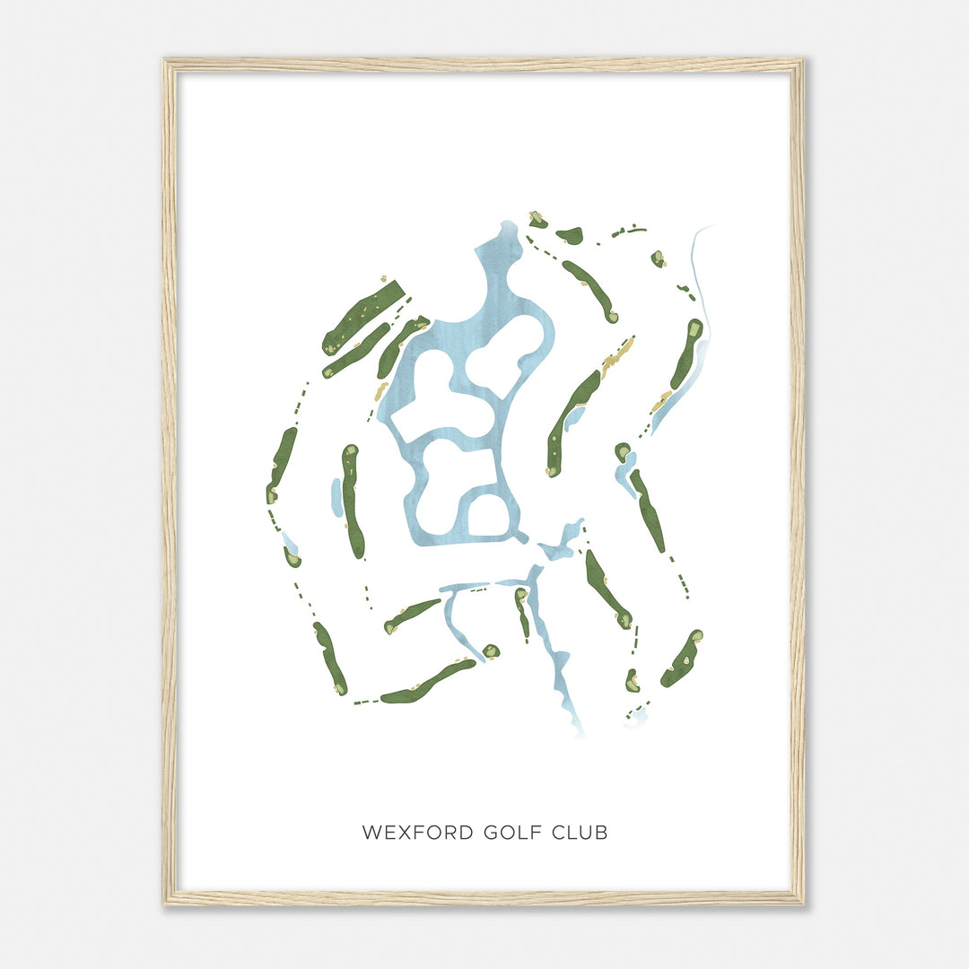 Print of Wexford Golf Club Modern Map