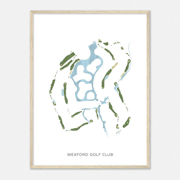 Print of Wexford Golf Club Modern Map
