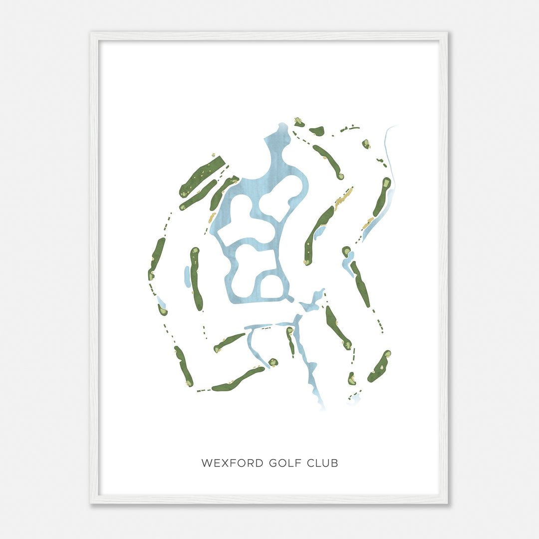 Print of Wexford Golf Club Modern Map